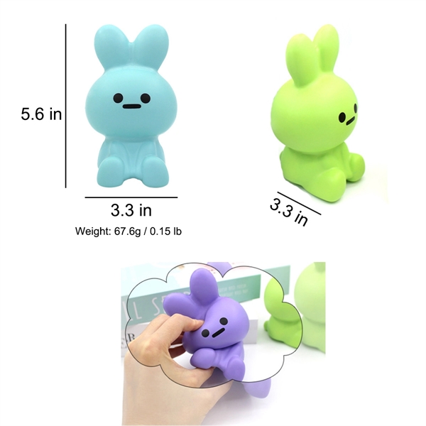 Cute Small Rabbit Stress Reliever Squeeze Toy - Cute Small Rabbit Stress Reliever Squeeze Toy - Image 1 of 1