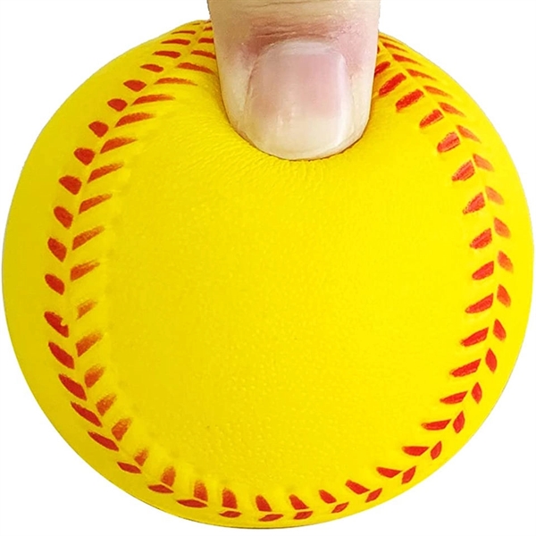 2.75" Soft Baseball Stress Ball Custom Imprinted - 2.75" Soft Baseball Stress Ball Custom Imprinted - Image 2 of 2
