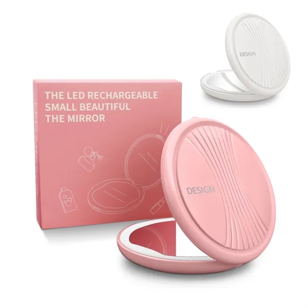 5x Magnification Compact Mirror with Light - 5x Magnification Compact Mirror with Light - Image 4 of 4