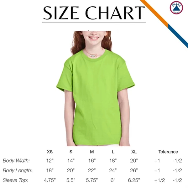 Delta Apparel® 5.2 oz 100% Cotton Kids Pro Weight T-shirts - Delta Apparel® 5.2 oz 100% Cotton Kids Pro Weight T-shirts - Image 2 of 8