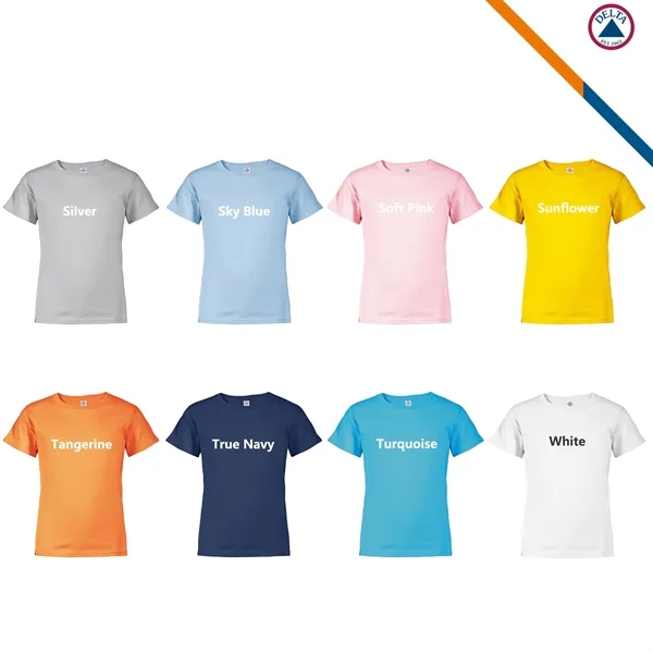 Delta Apparel® 5.2 oz 100% Cotton Kids Pro Weight T-shirts - Delta Apparel® 5.2 oz 100% Cotton Kids Pro Weight T-shirts - Image 3 of 8