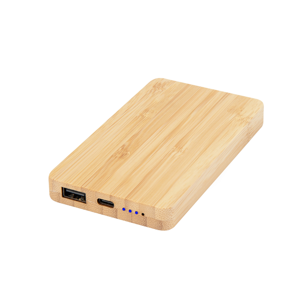 5000 mAh Bamboo Power Bank - 5000 mAh Bamboo Power Bank - Image 0 of 2