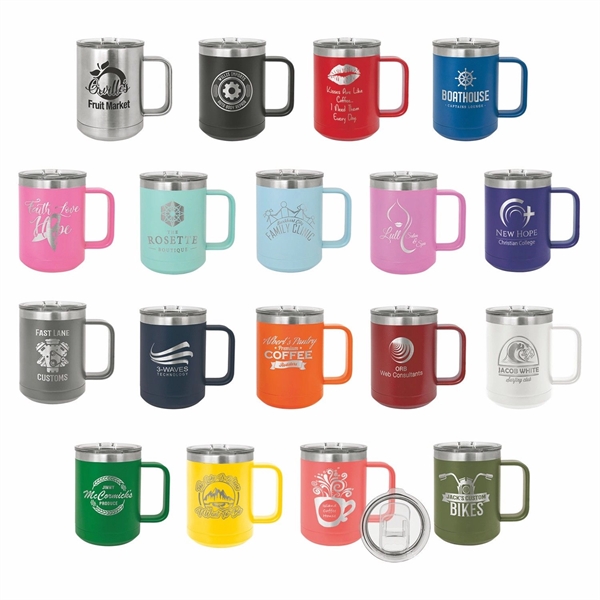 Polar Camel 15oz. Stainless Steel Coffee Mug - Polar Camel 15oz. Stainless Steel Coffee Mug - Image 0 of 36