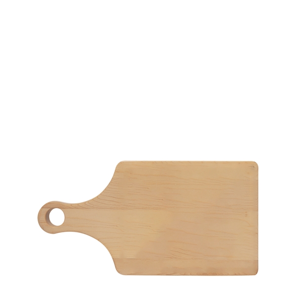 Maple Cutting Board Paddle Shape with Drip Ring - Maple Cutting Board Paddle Shape with Drip Ring - Image 1 of 4