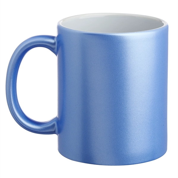 11 oz Metallic Ceramic Custom Mug - 11 oz Metallic Ceramic Custom Mug - Image 2 of 8