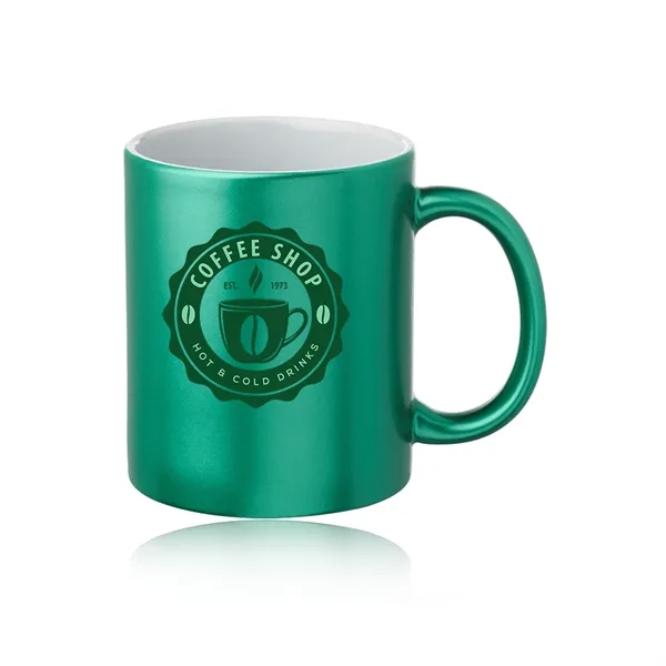 11 oz Metallic Ceramic Custom Mug - 11 oz Metallic Ceramic Custom Mug - Image 7 of 8