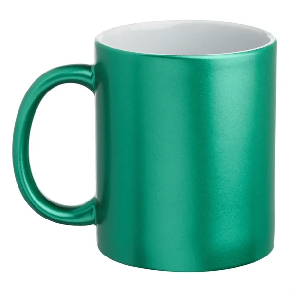 11 oz. Metallic Ceramic Custom Mug - 11 oz. Metallic Ceramic Custom Mug - Image 1 of 5