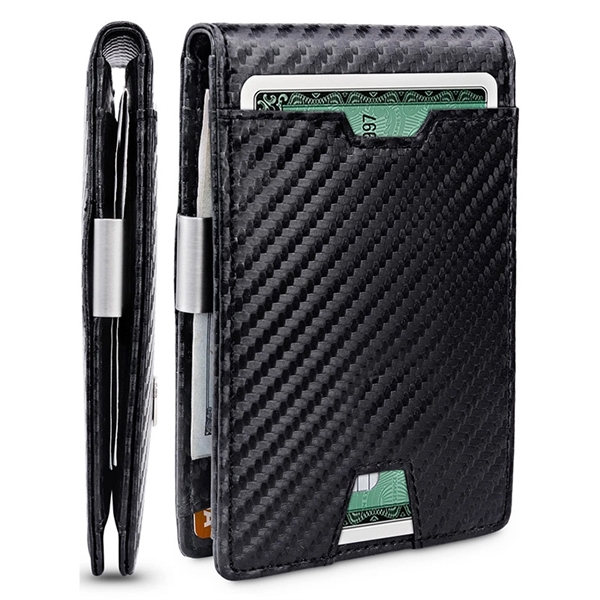 Slim RFID Wallet w/ Money Clip - Slim RFID Wallet w/ Money Clip - Image 0 of 7