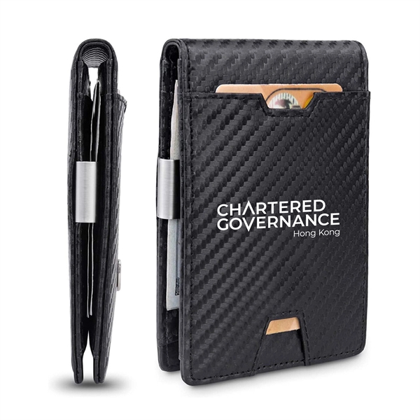 Slim RFID Wallet w/ Money Clip - Slim RFID Wallet w/ Money Clip - Image 5 of 7
