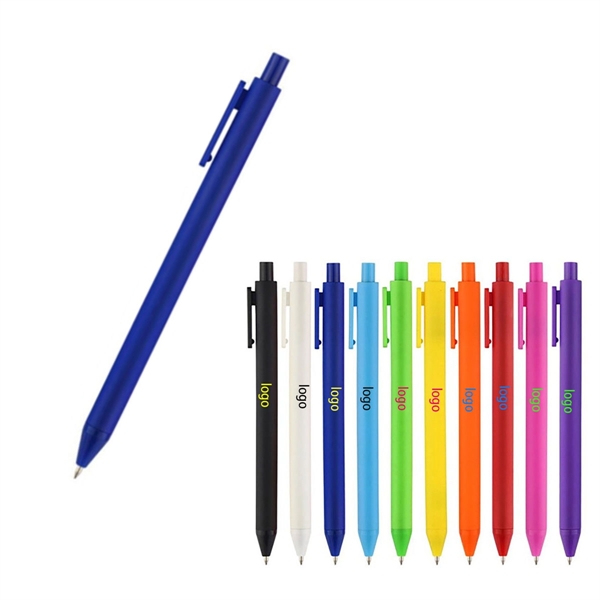 Frosted Plastic Retractable Gel Pens - Frosted Plastic Retractable Gel Pens - Image 0 of 1