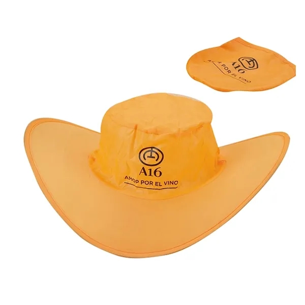 Foldable Cowboy Hat with Storage Pouch - Foldable Cowboy Hat with Storage Pouch - Image 2 of 5