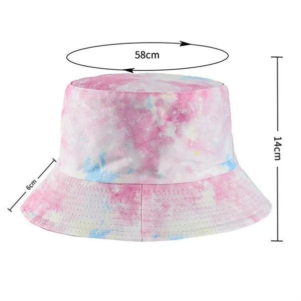 Double Sided Reversible Tie Dye Summer Bucket Hat - Double Sided Reversible Tie Dye Summer Bucket Hat - Image 2 of 7