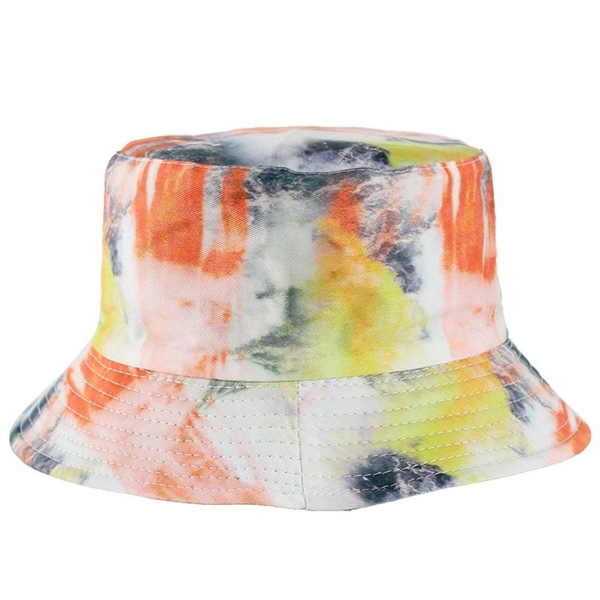 Double Sided Reversible Tie Dye Summer Bucket Hat - Double Sided Reversible Tie Dye Summer Bucket Hat - Image 3 of 7