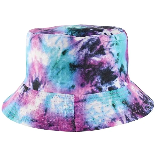 Double Sided Reversible Tie Dye Summer Bucket Hat - Double Sided Reversible Tie Dye Summer Bucket Hat - Image 4 of 7