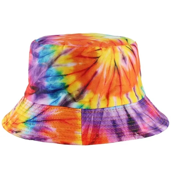 Double Sided Reversible Tie Dye Summer Bucket Hat - Double Sided Reversible Tie Dye Summer Bucket Hat - Image 5 of 7
