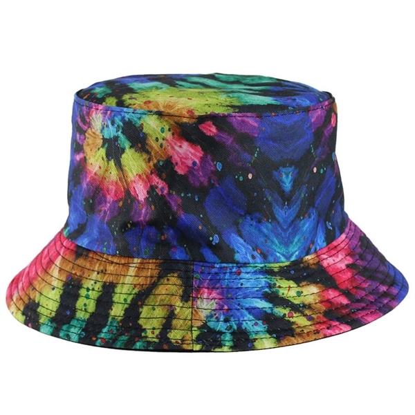 Double Sided Reversible Tie Dye Summer Bucket Hat - Double Sided Reversible Tie Dye Summer Bucket Hat - Image 7 of 7