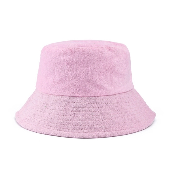 Travel Terrycloth Towel Bucket Hat With Embroidered Logo - Travel Terrycloth Towel Bucket Hat With Embroidered Logo - Image 2 of 6