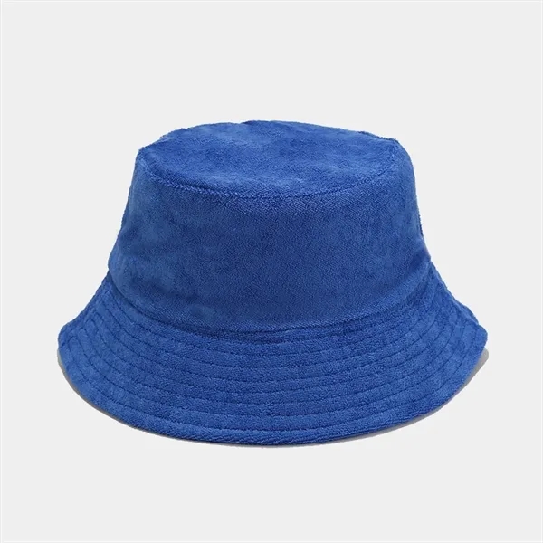 Travel Terrycloth Towel Bucket Hat With Embroidered Logo - Travel Terrycloth Towel Bucket Hat With Embroidered Logo - Image 4 of 6