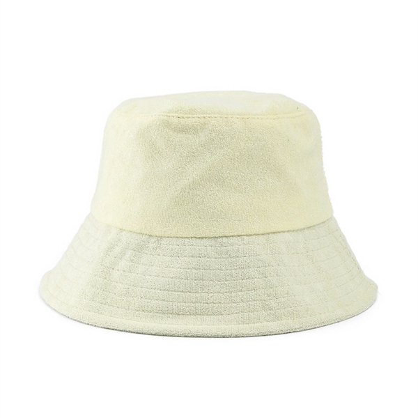 Travel Terrycloth Towel Bucket Hat With Embroidered Logo - Travel Terrycloth Towel Bucket Hat With Embroidered Logo - Image 5 of 6