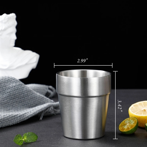 304 Double Stainless Steel Beer & Coffee Mug - 304 Double Stainless Steel Beer & Coffee Mug - Image 2 of 5