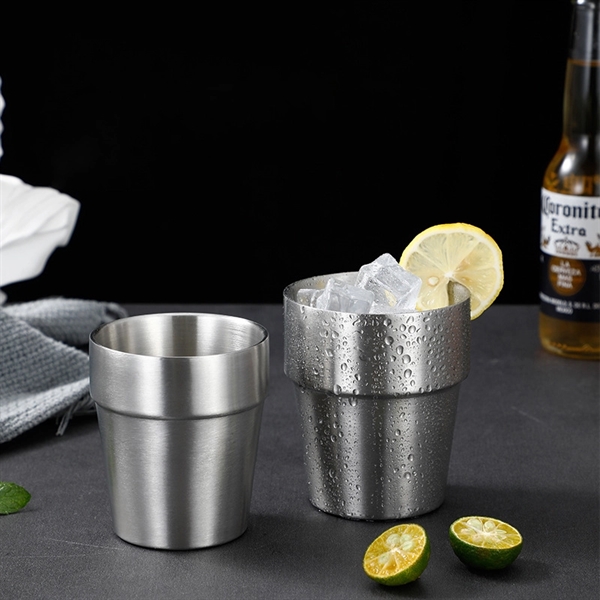 304 Double Stainless Steel Beer & Coffee Mug - 304 Double Stainless Steel Beer & Coffee Mug - Image 3 of 5