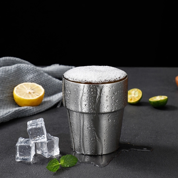 304 Double Stainless Steel Beer & Coffee Mug - 304 Double Stainless Steel Beer & Coffee Mug - Image 4 of 5