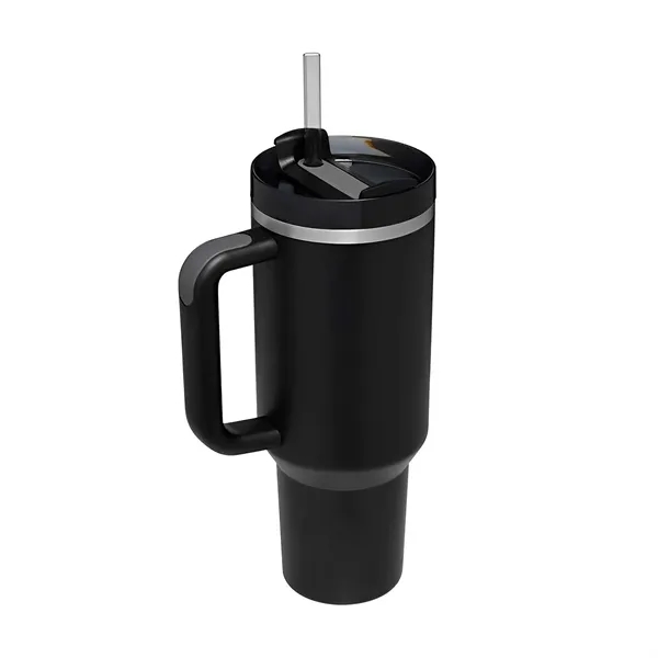 40 Oz Tumbler With Handle And Straw Lid - 40 Oz Tumbler With Handle And Straw Lid - Image 3 of 4