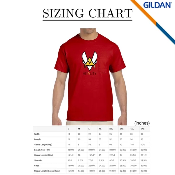 Gildan® 6.1oz 100% Cotton Preshrunk T-Shirts - Gildan® 6.1oz 100% Cotton Preshrunk T-Shirts - Image 2 of 4