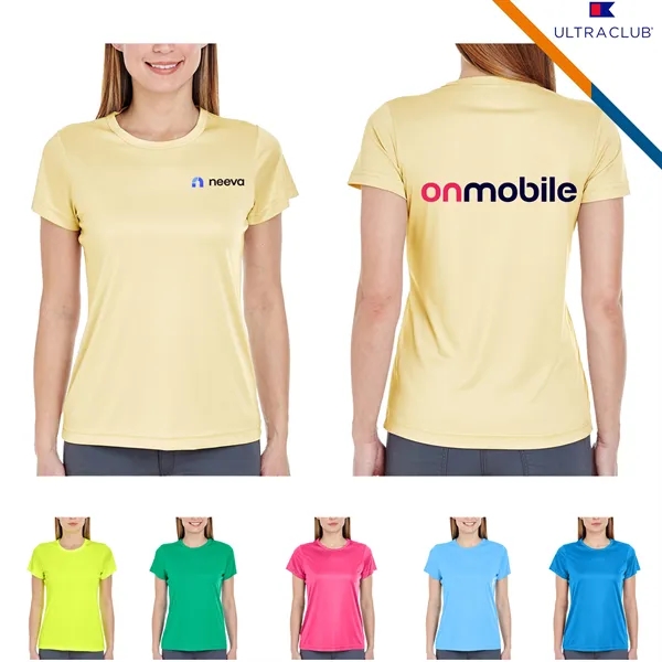 UltraClub® 4 Oz Ladies' Cool & Dry Performance T-Shirts - UltraClub® 4 Oz Ladies' Cool & Dry Performance T-Shirts - Image 0 of 6