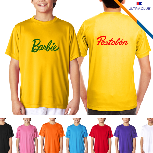 UltraClub® 4 Oz Youth' Cool & Dry Performance T-Shirts - UltraClub® 4 Oz Youth' Cool & Dry Performance T-Shirts - Image 0 of 7