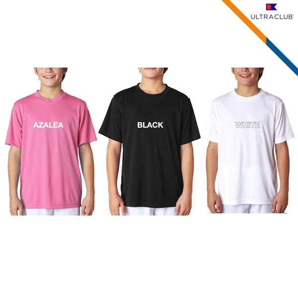 UltraClub® 4 Oz Youth' Cool & Dry Performance T-Shirts - UltraClub® 4 Oz Youth' Cool & Dry Performance T-Shirts - Image 7 of 7