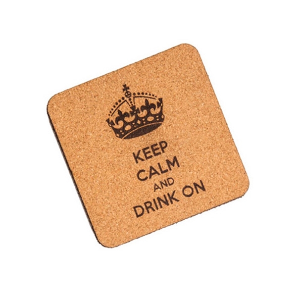 Custom Imprinted Square Cork Coasters - Custom Imprinted Square Cork Coasters - Image 4 of 5