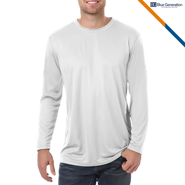 Blue Generation® Polyester Long Sleeve T-shirts - Blue Generation® Polyester Long Sleeve T-shirts - Image 8 of 9