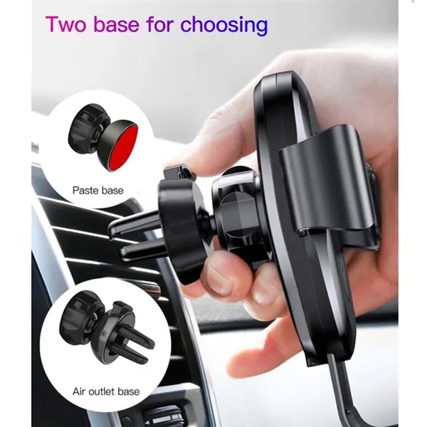 2 In 1 Car Phone Holder Mount Wireless Charger - 2 In 1 Car Phone Holder Mount Wireless Charger - Image 1 of 5