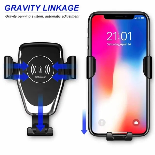 2 In 1 Car Phone Holder Mount Wireless Charger - 2 In 1 Car Phone Holder Mount Wireless Charger - Image 2 of 5