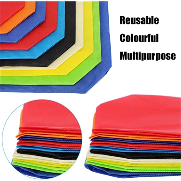 Custom Non-woven Grocery Party Treat Gift Tote Bags - Custom Non-woven Grocery Party Treat Gift Tote Bags - Image 2 of 5