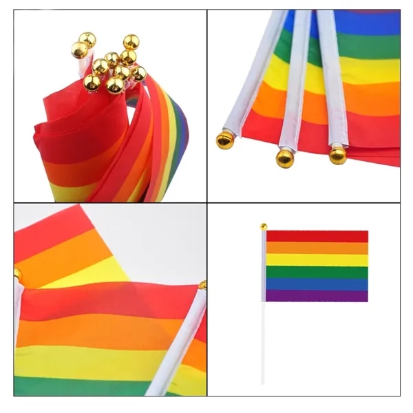 LGBT Rainbow Pride Hand Waving Flag - LGBT Rainbow Pride Hand Waving Flag - Image 1 of 3