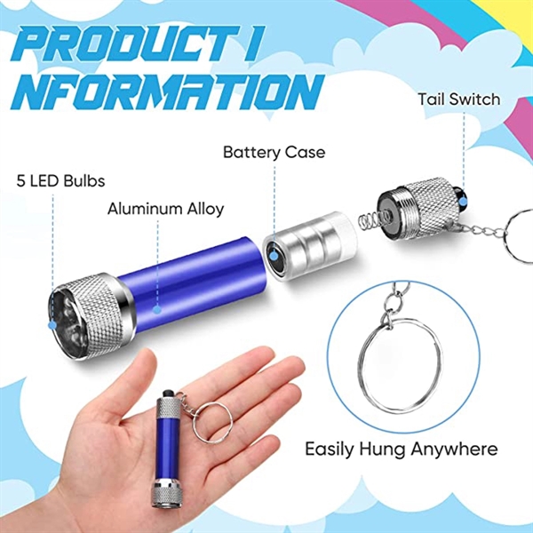 Mini Aluminum Flashlights Keychain - Mini Aluminum Flashlights Keychain - Image 2 of 3