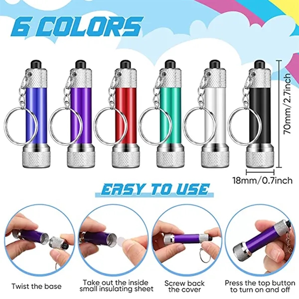 Mini Aluminum Flashlights Keychain - Mini Aluminum Flashlights Keychain - Image 3 of 3
