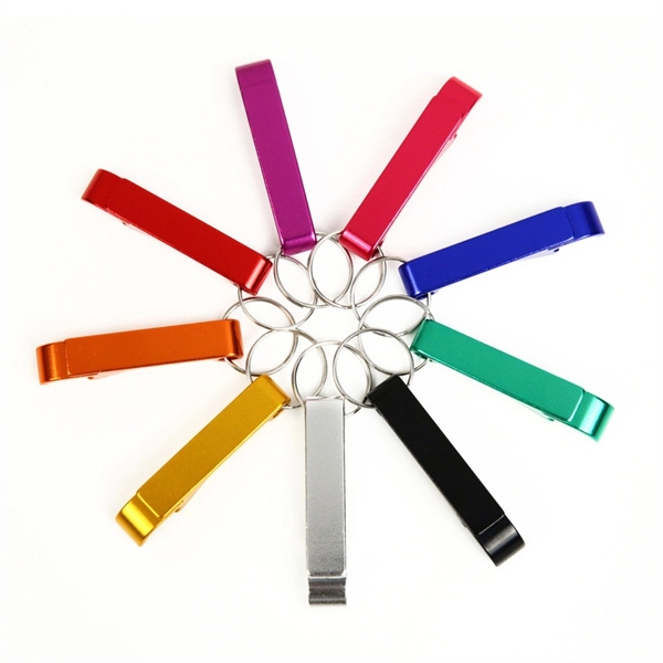 Aluminum Beer Bottle Opener Keychain - Aluminum Beer Bottle Opener Keychain - Image 1 of 2