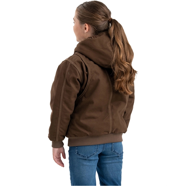 Berne Youth Highland Softstone Duck Hooded Jacket - Berne Youth Highland Softstone Duck Hooded Jacket - Image 1 of 5