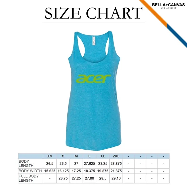 Bella Canvas® Ladies' Racerback Tank Tops - Bella Canvas® Ladies' Racerback Tank Tops - Image 2 of 6