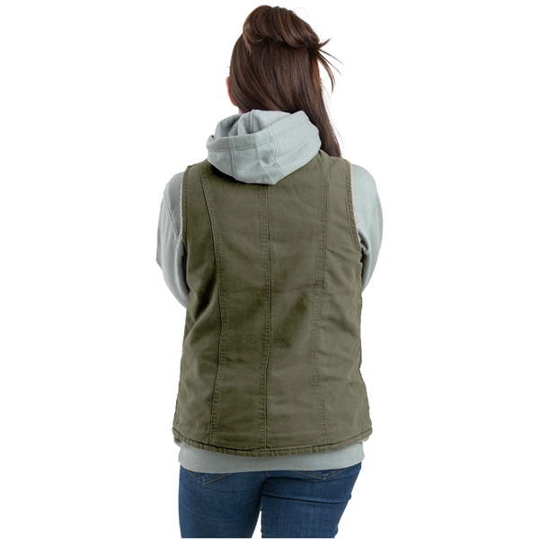 Berne Ladies' Sherpa-Lined Softstone Duck Vest - Berne Ladies' Sherpa-Lined Softstone Duck Vest - Image 1 of 5