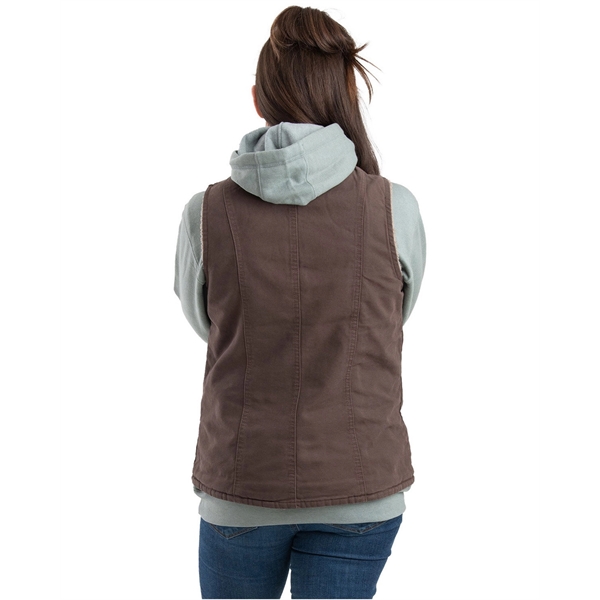 Berne Ladies' Sherpa-Lined Softstone Duck Vest - Berne Ladies' Sherpa-Lined Softstone Duck Vest - Image 3 of 5