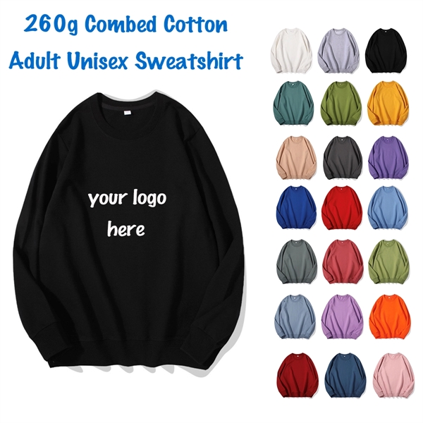 Custom Unisex Adult Cotton Sweatshirt