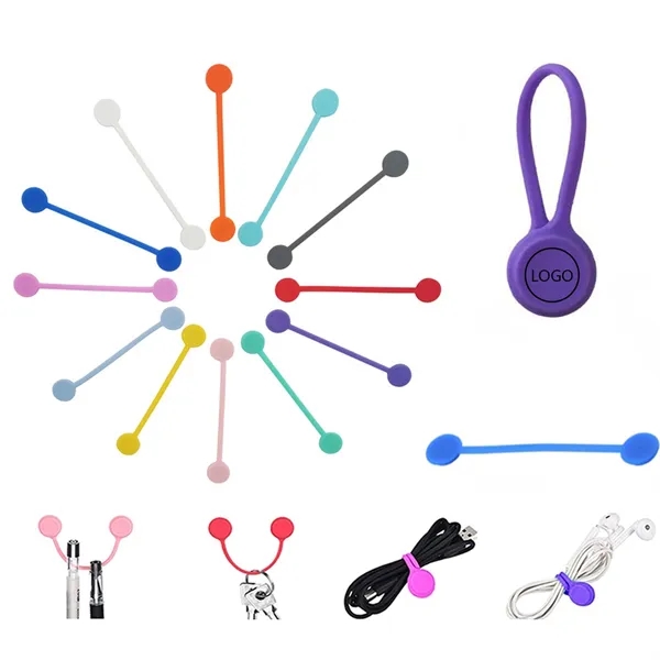 Silicone Magnetic Cable Organizer - Silicone Magnetic Cable Organizer - Image 0 of 1