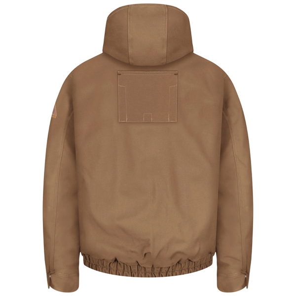 Bulwark Men's FR Brown Duck Hooded Jacket - Bulwark Men's FR Brown Duck Hooded Jacket - Image 1 of 2