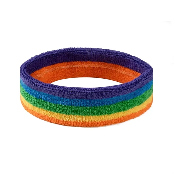 Terry Rainbow Sports Headband - Terry Rainbow Sports Headband - Image 5 of 6