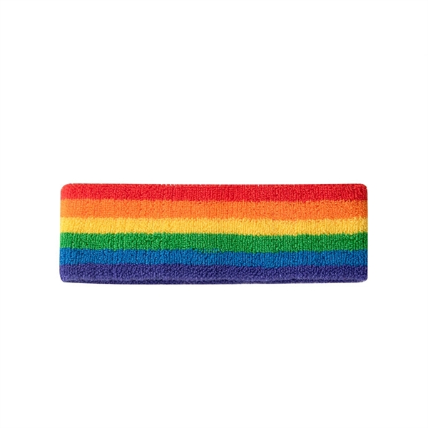 Terry Rainbow Sports Headband - Terry Rainbow Sports Headband - Image 6 of 6