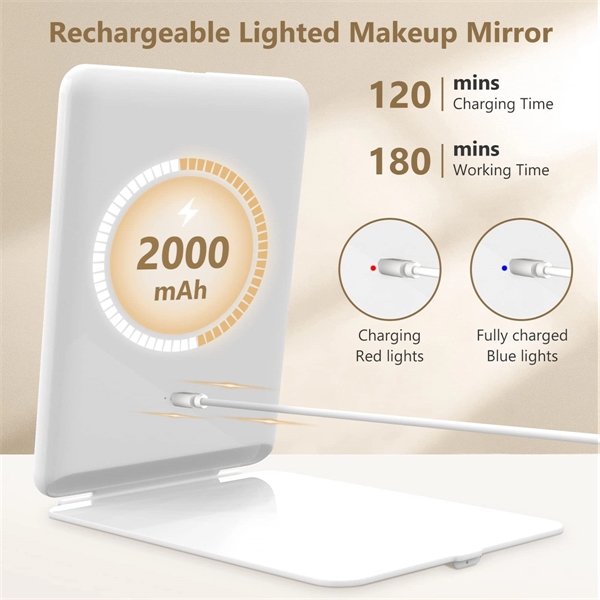 Travel Makeup Mirror with 10X Magnifying Mirror - Travel Makeup Mirror with 10X Magnifying Mirror - Image 4 of 5